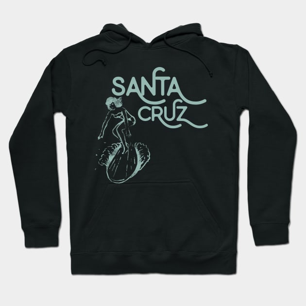 Santa Cruz Surfer Hoodie by howdysparrow